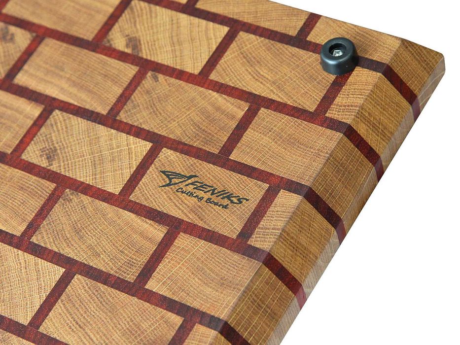 Deska do krojenia Sztorcowa - end grain Dąb 2 sztuki