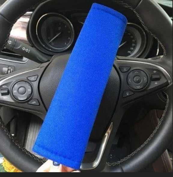 2x Almofadas de ombro para cinto de segurança.