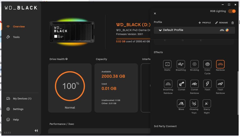 Зовнішній SSD-накопичувач WD Black P40 2TB