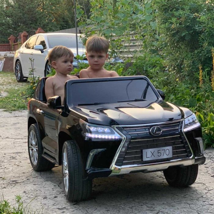 СКИДКА -20%! Детский электромобиль Lexus LX 570:  180W BLACK PAINT
