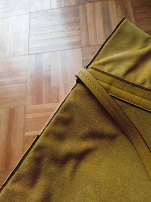 Duża torba shopper w piękny żółto miodowym kolorze.