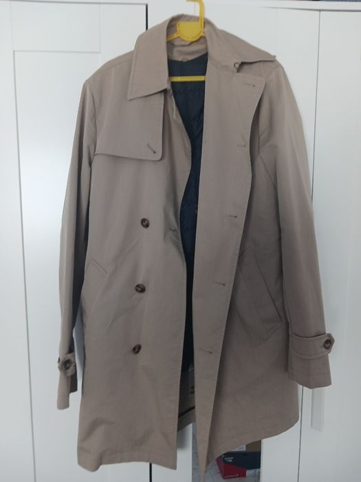 Gabardina - Benetton - Castanho Claro Beje- Gabardine