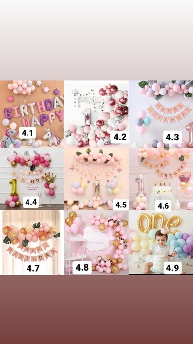 Фотозона на день рождения мальчику девочке годик из шаров цифра шторы