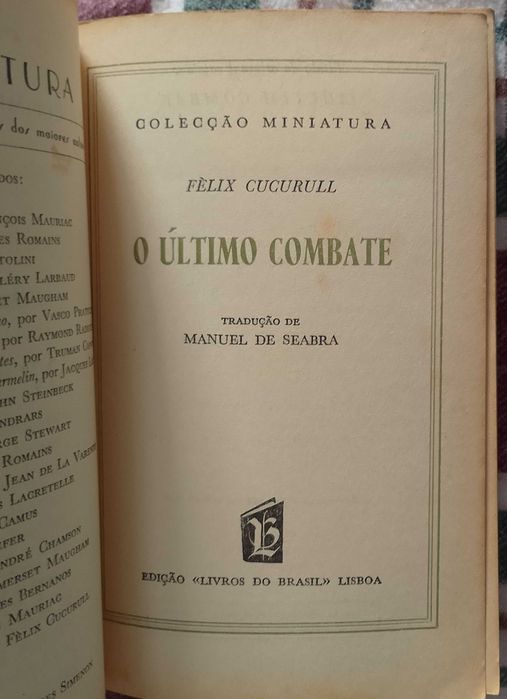 O último combate, Felix Cucurull