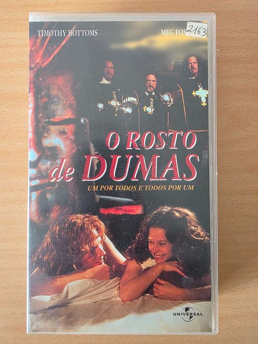 Filme em VHS "O Rosto de Dumas" com Timothy Bottons e Meg Foster