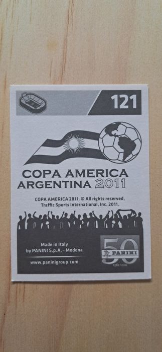 Cromo futebol de Thiago Silva(Copa America 2011)da Panini