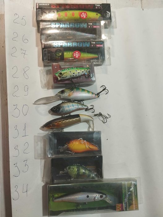 Воблери нові  та б/у , блешні.