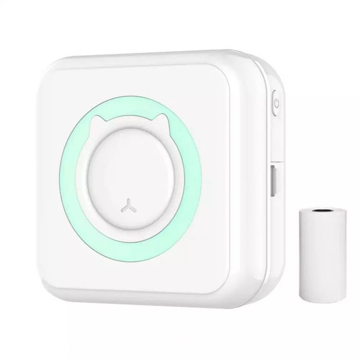 MINI drukarka przenośna +10 ROLEK PAPIERU GRATIS