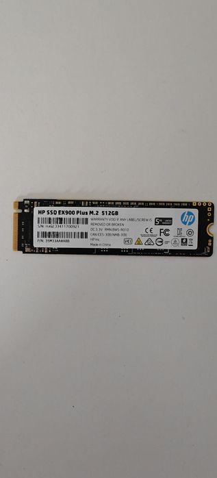 Продам SSD NVMe HP 512 gb. 97%