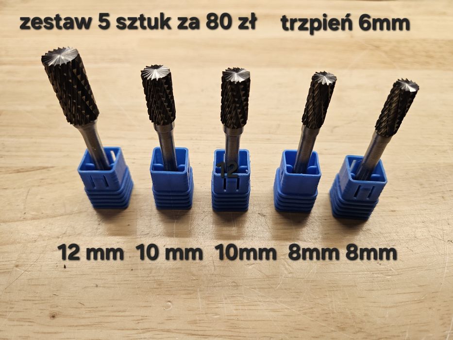 Frez frezy pilnik obrotowy trzpieniowy  walec walcowy