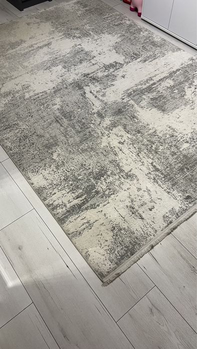 Килим у вітальню спальню кухню сірого кольору 290/200