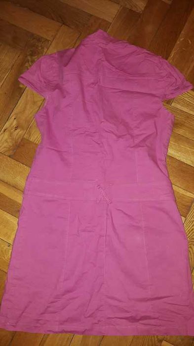 Wyszczuplająca Sukienka rozpinana fuksja L