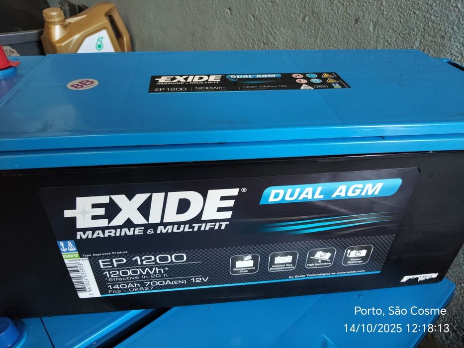 BATERIAS PARA AUTO CARAVANAS,BARCOS e SOLARES em agm e gel