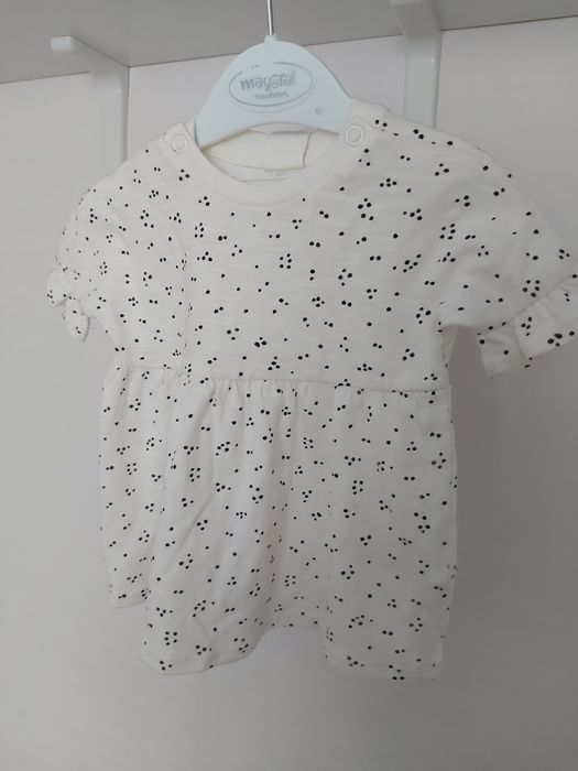 Дитяча футболка сукня туніка плаття для немовля дівчинки від H&M 56 см