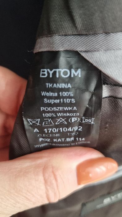 Garnitur męski Bytom czarny