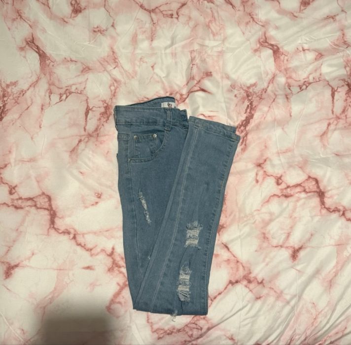 Calças de ganga azul