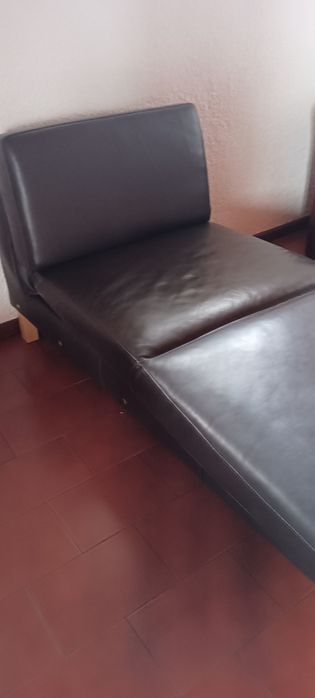 Chaise Lounge, Sofá bonito em castanho.