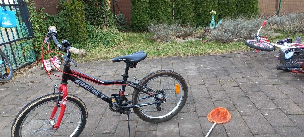 Rower górski Best 20 cali czerwono czarny