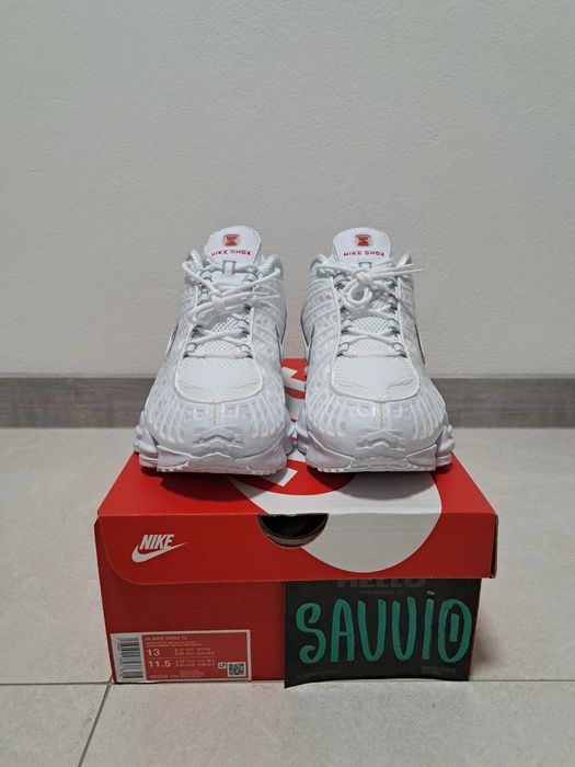 Buty Nike Shox TL White Metallic Silver r.45