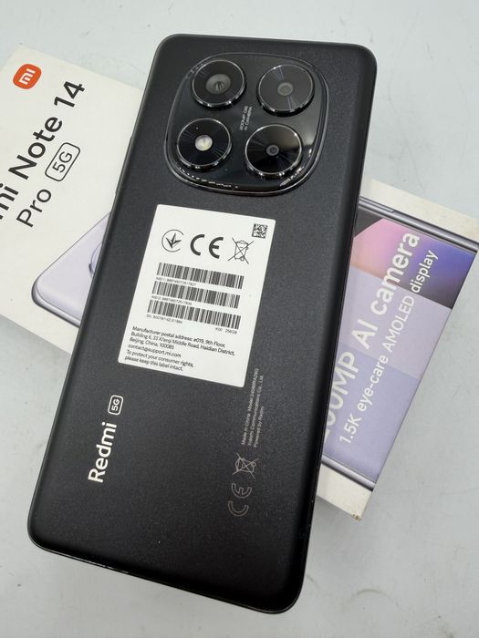 Nowy smartfon Xiaomi Redmi Note 14 Pro 5G, 8+256GB, Komplet, Bez blokad