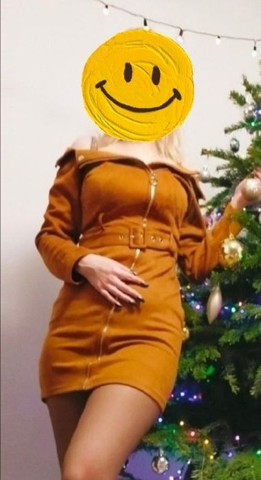 Плаття замшеве, розмір M