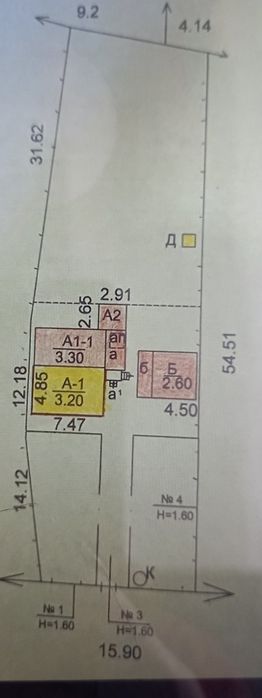 Продам дом.Південне  61м.9сот.Все удобства 22тис.
