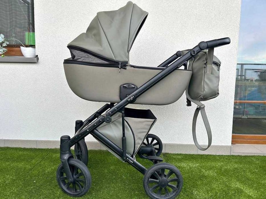 Wózek dziecięcy Anex 2w1 + fotelik samochodowy Maxi-Cosi (0–13 kg, do 82 cm)