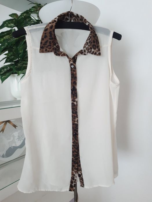 SELECT elegancka bluzka koszula biurowa mgiełka M 38