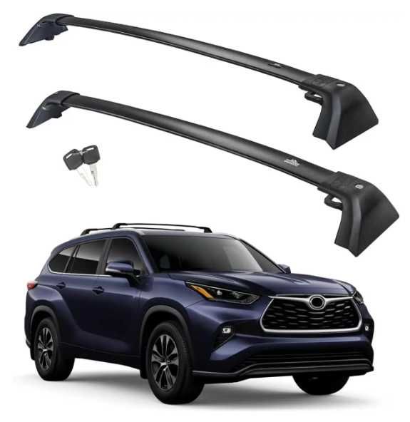 Поперечки Toyota Highlander. На штатні рейлінги. Оригінальна модель.