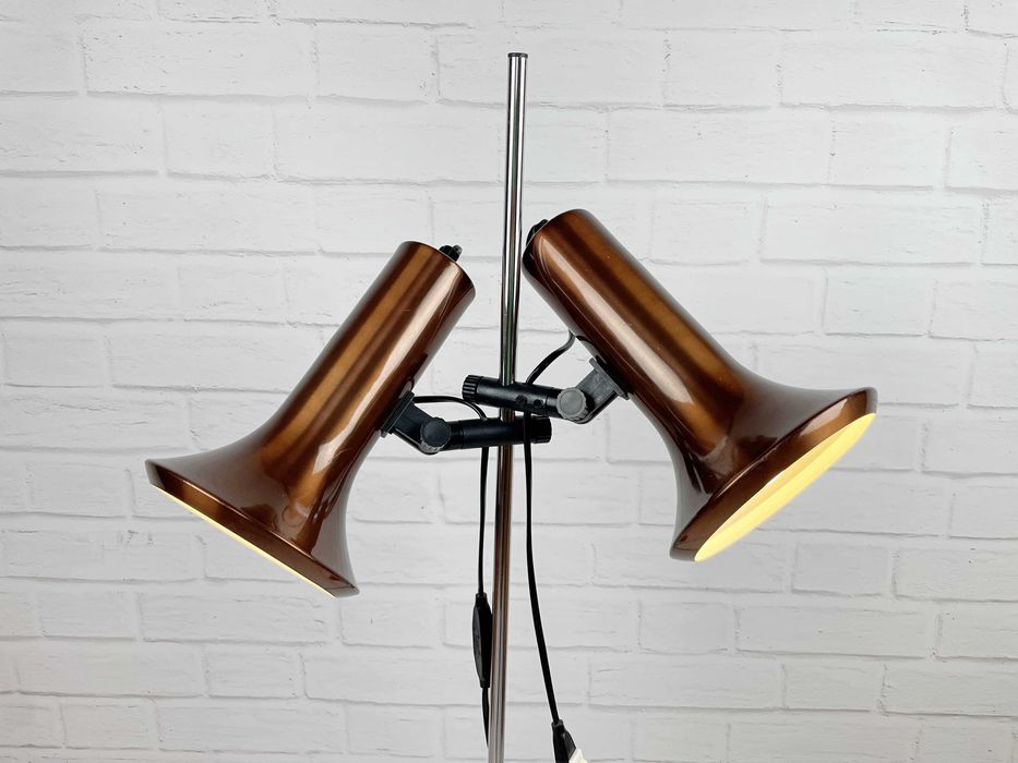 Duńska lampa stojąca z lat 70 – Space Age, PRL, Vintage, podłogowa