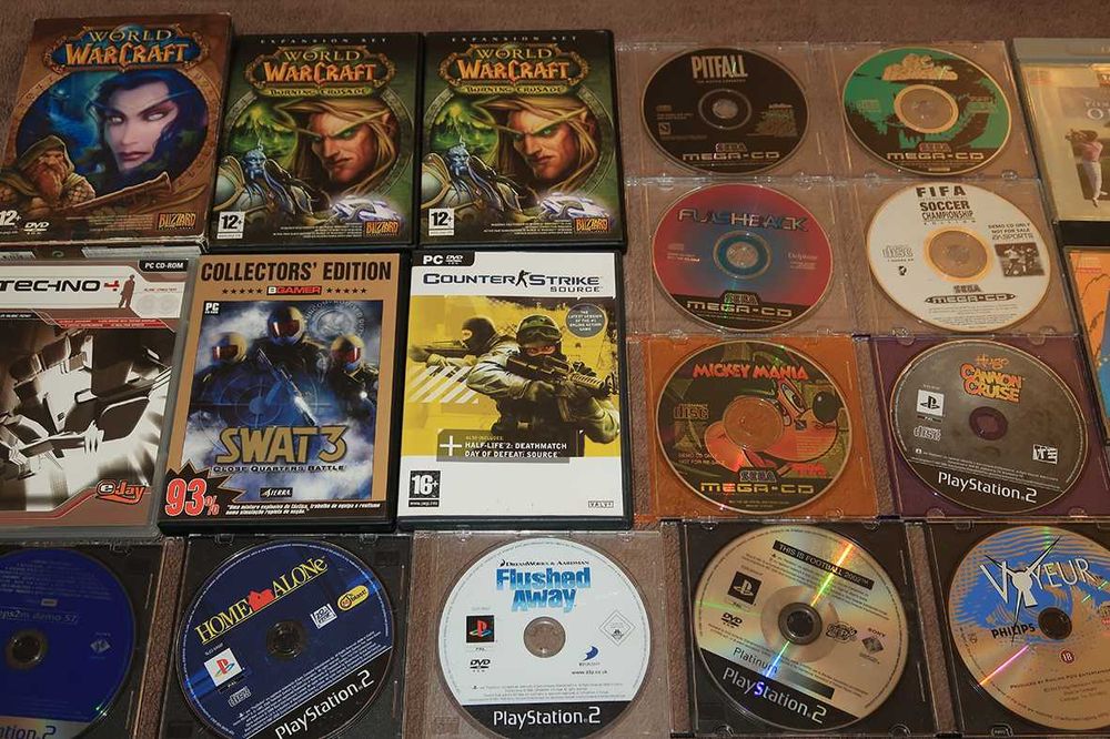 Jogos retro PC, Sega Mega CD,  CDI Philips Play Station PS2