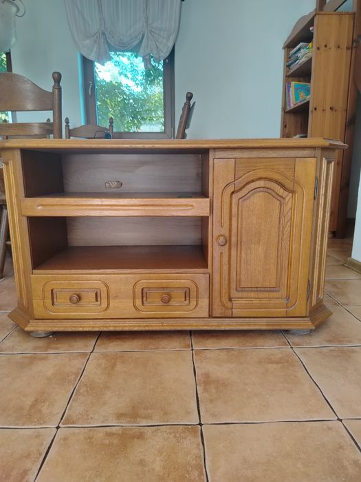 Szafka dębowa z szufladami