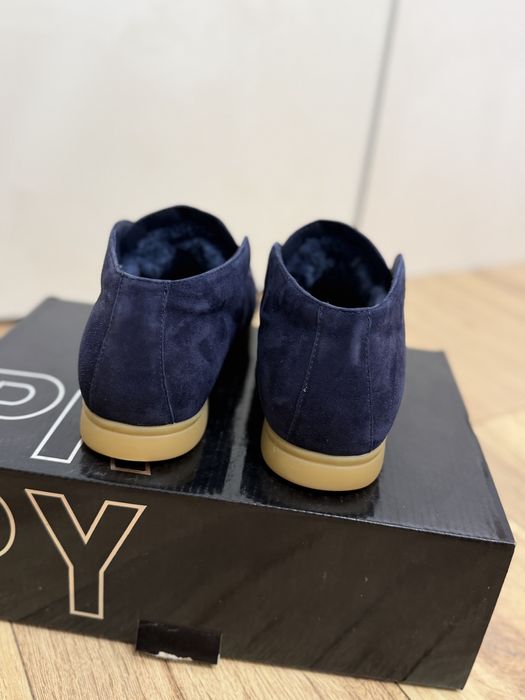 Чоловічі сині черевики замшеві Campbell PRPY