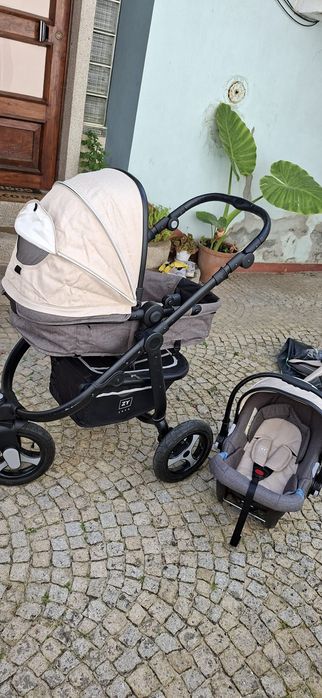 Carrinho Trio ZY Safe Adventure Tribe 3 - Completo c/ Caixa e Manuais.