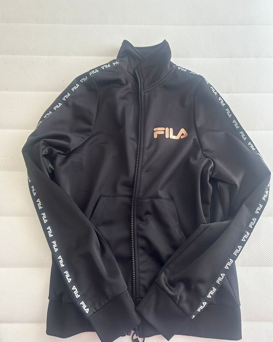 Fato de treino preto e rosa da Fila