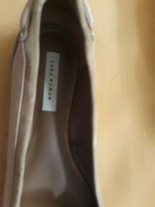 ZARA Women 40 piękne czółenka skórzane