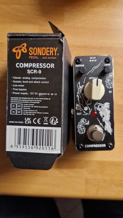 Pedal compressor guitarra baixo