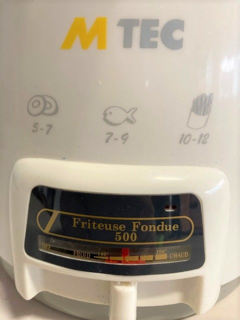 Mini fritadeira e fondue.