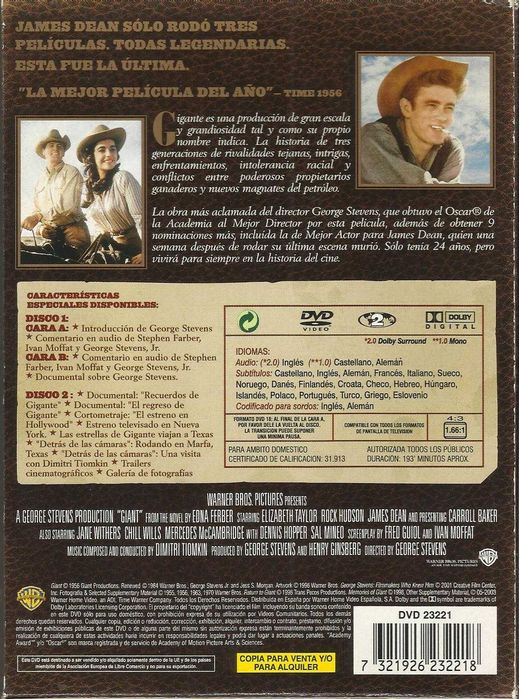 O Gigante (edição espanhola 2 DVD) (1956)