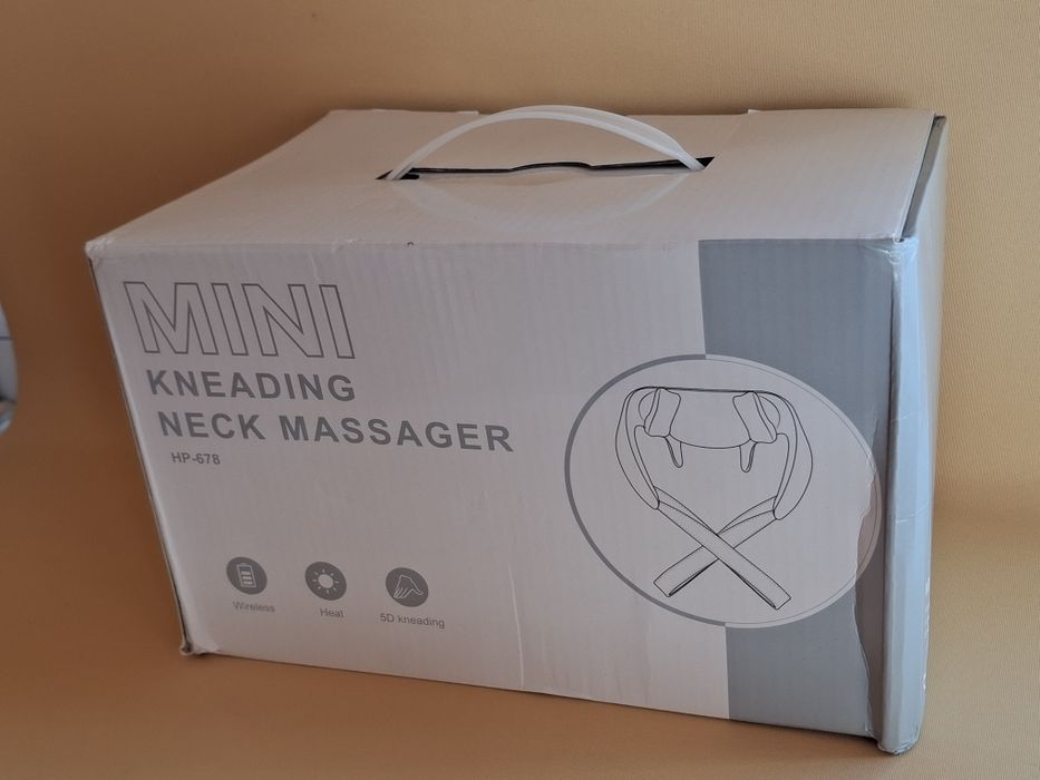 портативний бездротовий масажер для шиї та плечей з функцією підігріву