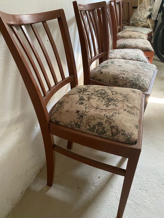 Krzesla tapicerowane 6szt. PRL