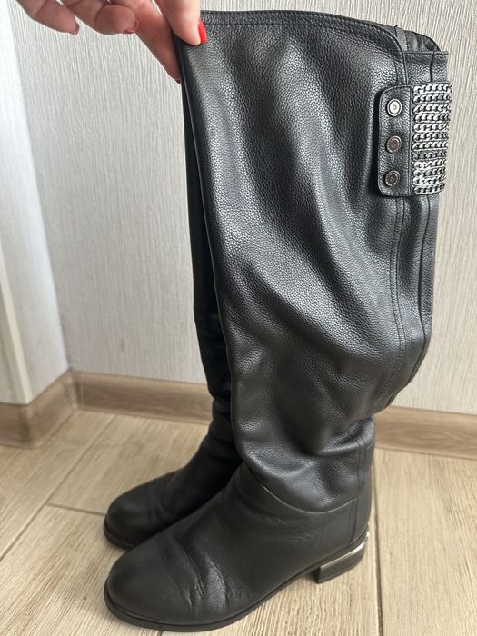 Зимові шкіряні напівчоботи