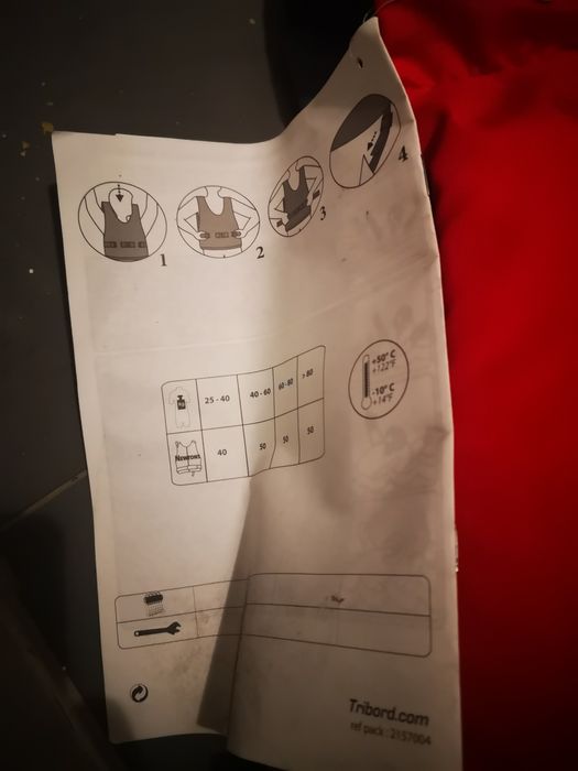 Colete Náutico vermelho