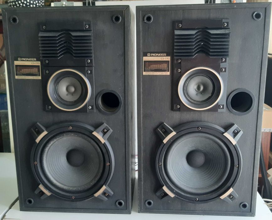 Retro Antigas Par Colunas Pioneer CS-770 3 Vias 110W 6ohm Funcionais