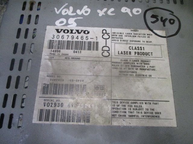 Rádio / auto-rádio VOLVO XC90 I