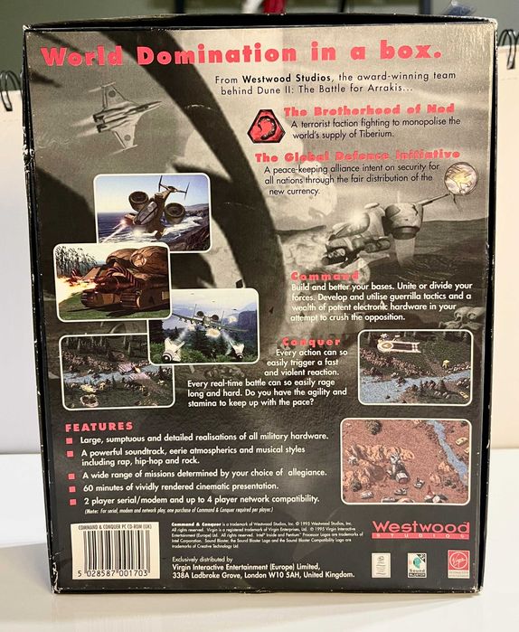 Command and Conquer PC BIG BOX klasyk