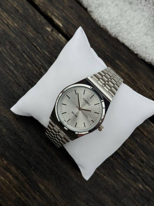 Годинник Casio silver •касио касіо часы наручний•на подарунок аксесуари чоловічий