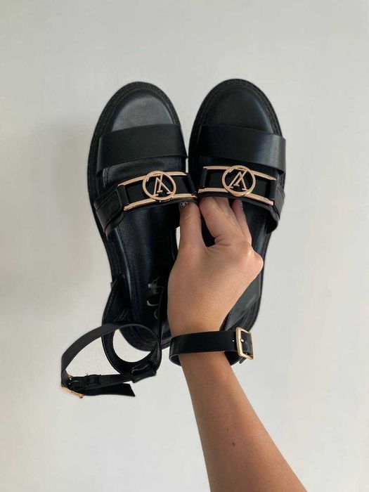Сандалі Louis Vuitton Black босоніжки