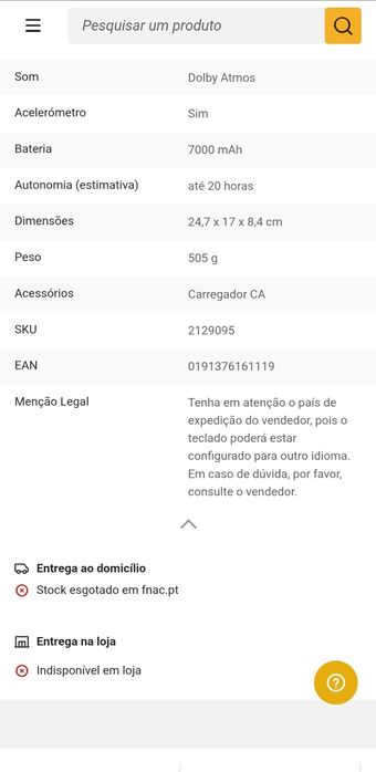 Tablet lenovo como novo