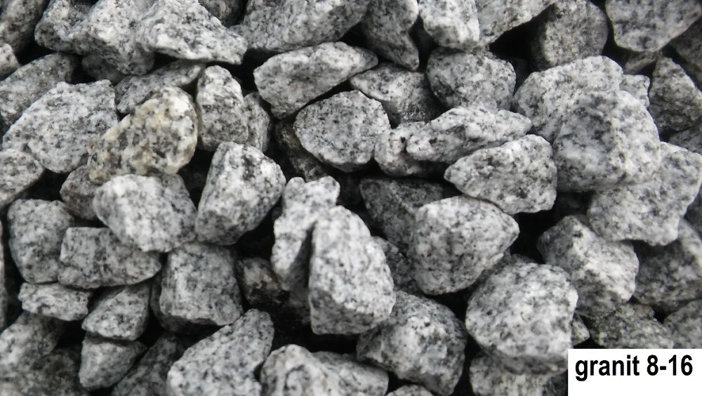 Grys granitowy GRANIT 8-16 i 16-22 kruszywa kamienie ozdobne Śląsk luzem / worek 25kg